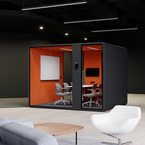 บูธกันเสียงขนาดใหญ่สำหรับการประชุม สำนักงานแบบเปิด สำหรับการทำงานเป็นทีม พร้อมฟังก์ชันปลดล็อคด้วยรหัสผ่านลายนิ้วมืออัจฉริยะ - Product Image 1