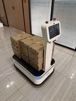 Chariot élévateur AGV robotisé à ciseaux de 500 kg avec navigation laser SLAM pour usine et entrepôt