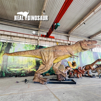 Dinosaure animatronique en acier de qualité supérieure, taille réelle, T-Rex pour une utilisation en intérieur/extérieur dans les parcs