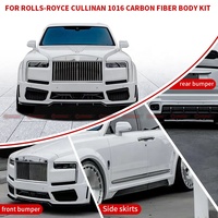 Kit carrosserie en fibre de carbone sèche style 1016 pour Rolls Royce Cullinan SUV : pare-chocs avant et arrière, extensions d'ailes, jupes latérales, spoiler
