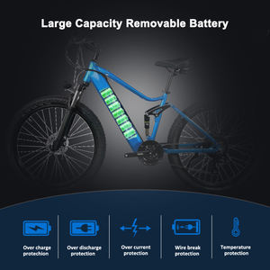 OEM 750W 48V 10.4AH Batterie au lithium 7 vitesses en alliage d'aluminium ZOOM Disc Break MTB eBike Suspension complète <span class=keywords><strong>VTT</strong></span> Électrique 29 - Product Image 2
