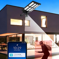 Projecteur LED extérieur étanche pour jardin, parking, route publique, éclairage de rue avec caméra, lampadaire solaire