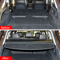 Cache-bagages rétractable pour Volkswagen Touareg 2010-2018 Vente chaude Accessoires intérieurs de coffre de voiture