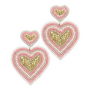 Premium Colorful Geometric Beaded Square Drop <b>Earrings</b> Bohemia Stylish Women's Party Jewelry Multicolor Resin Fashion <b>Earrings</b> - Product Image 3