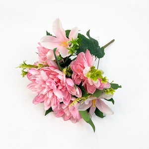 <span class=keywords><strong>Flores</strong></span> de Dalia Artificiales al por Mayor, <span class=keywords><strong>Flores</strong></span> de Seda de Alta Calidad para Decoración del Hogar, Ramos de Boda - Product Image 5