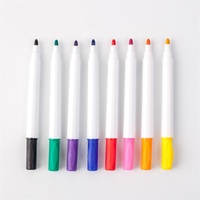 Marqueurs effaçables à sec pour tableau blanc en acrylique en gros, papeterie scolaire, encre de recharge, logo personnalisé, marqueur pour tableau blanc