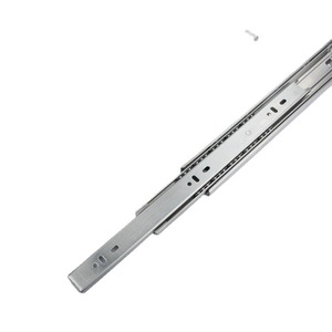 Correderas de cajón de extensión total de 3 pliegues con cierre suave y montaje inferior de 45 mm, correderas de cajón con apertura por presión - Product Image 4