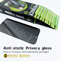 Verre trempé anti-statique et anti-espion pour iPhone 18 Pro Max, protection d'écran ESD 28 degrés pour 17 Air, 15, 16, 13, 14, 12