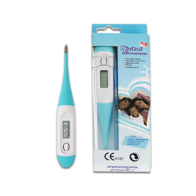 Pen Type LCD Display Baby Adult Oral Armpit Flexible Probe Digital Thermometer