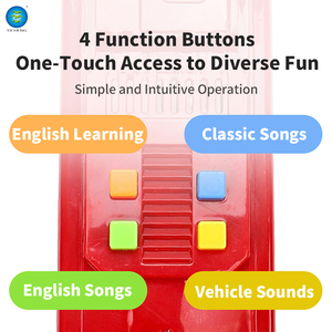 Autobús de Juguete de Inercia a Escala 1:24 con Puertas Abatibles, Luces y Música, Autobús Urbano Educativo de Plástico Seguro para Niños - Product Image 2