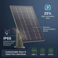 Panneau solaire personnalisé pour capteurs agricoles, station météo, clôture électrique, traceur d'animaux 3W 6W 6V 12V IP66, énergie pour ferme intelligente OEM