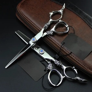 Ciseaux de coiffure pour salon de coiffure, en acier inoxydable, design ergonomique, lame tranchante, outil de coupe professionnel, logo personnalisé - Product Image 6