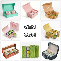 Boîte à thé en acier inoxydable avec logo personnalisé, 30g 50g, hermétique, petite boîte de rangement pour matcha, vente en gros