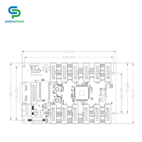 Système de contrôle Huidu pour affichage numérique LED intérieur, modèle R712, pour centres commerciaux et magasins de détail