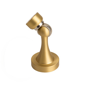 Copper Door Stops Floor Mount Brushed Finish Minimalist Design Durable Magnetic Bathroom Use - Product Image 4