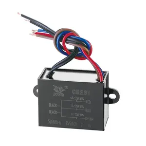 Termostato fritadeira profunda cbb61 9uf 350v capacitor 2 fios para ventilador de escape