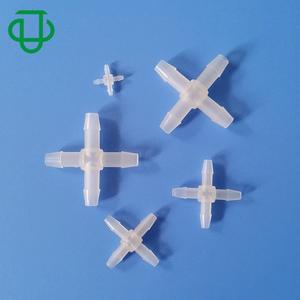 High Quality 1/4 Inch PVDF Plastic Four-Way Pagoda Connector Equal Diameter Cross Corrosion Resistant Flexible <b>Hose</b> Medical - Product Image 1