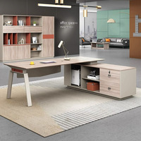 Meja Kantor Eksekutif Modern LBZ-77 - Desain Modular Mewah, Ukuran & Warna Dapat Disesuaikan, Papan Berlapis Melamin Berkualitas Tinggi
