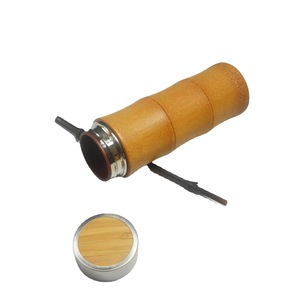 Bamboo Thermos Cup 51-100Ml Insulated Portable Gift For Men Women Coffee Brown - Product Image 5