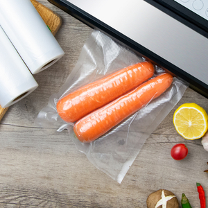 Bolsa de vacío texturizada de plástico transparente sin BPA, bolsa sellada al vacío para congelador, bolsa de rollo de vacío en relieve para alimentos - Product Image 5