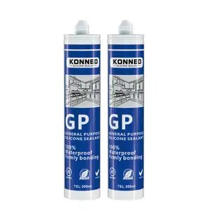 מחיר המפעל konned מטרה כללית 100% סיליקון sealant חלון זיגוג