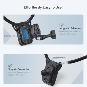 Startrc กล้องแม่เหล็กติดคอสำหรับกล้องแอ็คชั่น <span class=keywords><strong>Osmo</strong></span> 360 /nana/action 6/5 pro/ <span class=keywords><strong>4</strong></span> <span class=keywords><strong>Osmo</strong></span> Pocket 3สำหรับ HERO 12/11/10/9 Quick - Product Image 3
