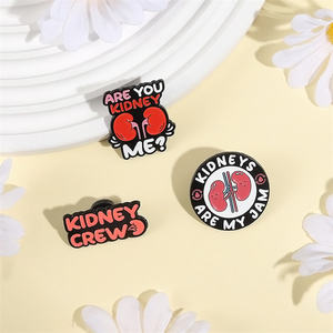 Groothandel Nieuwe Rode Orgel Serie Pinnen Gepersonaliseerde Niervorm Decoratie Geschenken Voor Artsen - Product Image 6