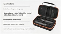 25*14*8Cm Casing Penyimpanan Kekuatan Tarik Kuat Tahan Benturan Tahan Lama Tas Organizer Pelindung Cangkang Keras Karet Portabel JBL