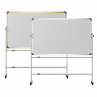 Pizarra de escritura de estilo stand para oficina, enseñanza para niños, notas, garabatos y escritura borrable.