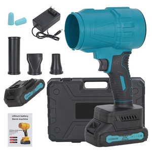 Soplador de Polvo, Nieve y Hojas Eléctrico Inalámbrico de 21V con 2 Baterías de 4.0Ah, Máquina para Limpiar Patios, Céspedes, Terrazas y Jardines - Product Image 5