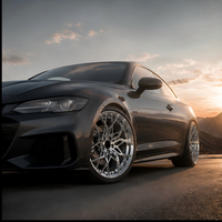 Rines Forjados de 20 Pulgadas en Negro Mate con Acabado Mecanizado 5x112, Rines de Aleación Forjados Personalizados para BMW, Mercedes, Audi, Porsche