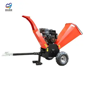 Tree Branch Leaves Crusher Chipping Machine Diesel Engine Garden Wood Branch Crusher