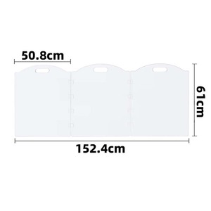 पारदर्शी ऐक्रेलिक पालतू दरवाजा डिस्प्ले रैक, फोल्डेबल डॉग बाड़, पिल्ले, पालतू कुत्तों और बिल्लियों के लिए एक विभाजन के रूप में उपयुक्त - Product Image 6