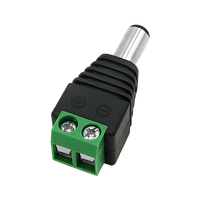 Connecteur d'alimentation CC 5,5x2,5 mm pour caméra et télévision, câble d'alimentation CC 12V en cuivre IP55, connecteurs mâle-femelle