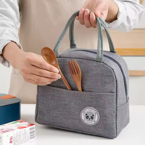 HANFEIZI Cationic Fabric Insulated Bento <strong>Bag</strong> Thermal Cooler Food Containers <strong>Lunch</strong> Tote <strong>Bag</strong> <strong>for</strong> <strong>Work</strong> - Product Image 6