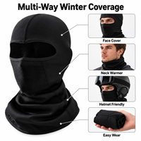 Cagoule polaire d'hiver coupe-vent pour moto, ski, cyclisme et accessoires de plein air