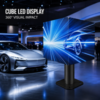 Cubo Magico LED Personalizzato con Display a Colori a 360 Gradi, Schermo Pubblicitario Digitale per Saloni Auto, Mostre e Centri Commerciali