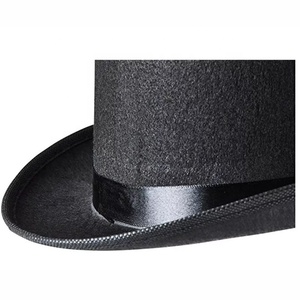 Wholesale Cheap <strong>Black</strong> Polyester Felt <strong>Top</strong> <strong>Hat</strong> for Casual Parties and Magic Shows - Product Image 3