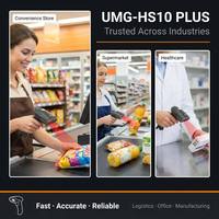 Lecteur de codes-barres 2D multi-codes UMG-HS10 PLUS, lecteur QR filaire USB portable pour application de point de vente (PDV) en station-service