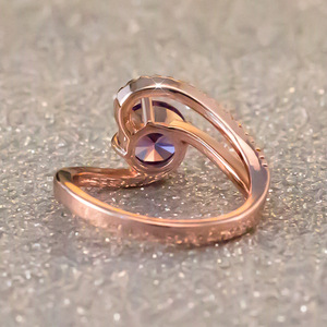 Z Shape Zircon Women Ring Minimalist Daily Tiny Finger Jewelry - Product Image 4