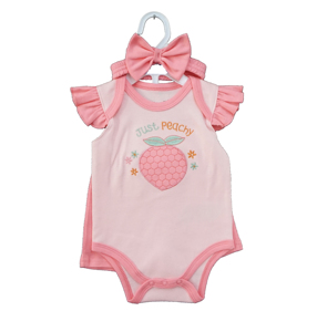 Vente chaude bébé produits 2023 vêtements d'été bébé cadeaux à manches courtes bébé barboteuses accessoires 3 en un - Product Image 1