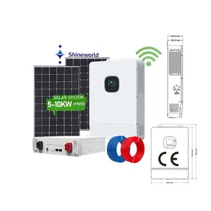 Shineworld 10Kw Home Power Thailand 6Kw Hybrid Solar Photovoltaic Complete System