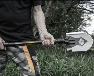 تصميم جديد متعدد الوظائف ، فولاذ كربوني ، مجرفة بقاء التخييم في الهواء الطلق - Product Image 4