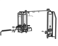 Station d'entraînement complète SK Gym : Poste de musculation pour huit personnes et stations pour quatre à cinq personnes, avec cadre Big Fly Bird Dragon Gate