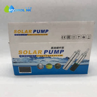 Pompe à eau solaire 1 pouce DC 12V/24V, pompe d'irrigation agricole, pompe à eau de puits profond