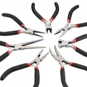 <span class=keywords><strong>Pince</strong></span> <span class=keywords><strong>à</strong></span> bec effilé mini de 4,5 pouces en acier, <span class=keywords><strong>à</strong></span> bec rond, coudé, <span class=keywords><strong>plat</strong></span> ou long, pour usage industriel (norme impériale) - Product Image 1