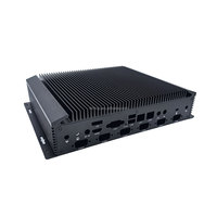 Mini PC personnalisable en alliage d'aluminium 6063, châssis industriel conçu en usine, ventilateur sans pale pour jeux, PCB en stock, petit lot DM08