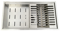 Fait à la main de haute qualité en acier inoxydable 304 fabricant élégant moderne égouttoir à vaisselle évier multifonctionnel porte-vaisselle cuisine