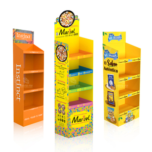 Tùy chỉnh bán lẻ các tông sóng hiển thị logo giấy hiển thị giá kệ Pop <span class=keywords><strong>Up</strong></span> sàn khuyến mãi các tông hiển thị sản phẩm đứng - Product Image 5