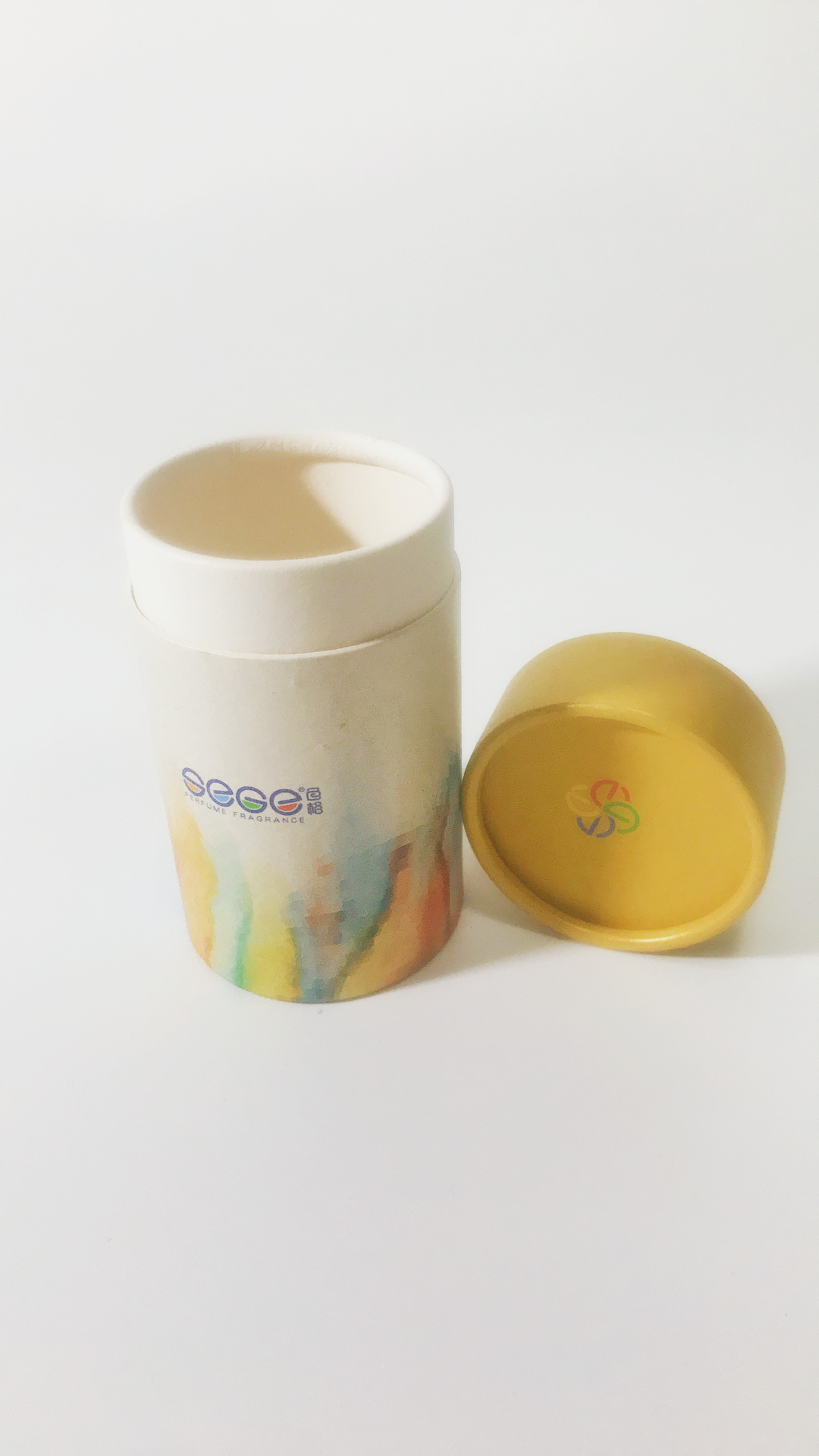UV Coating Custom Paper Tube Packaging , Varnishing Paper Recycling Containers
